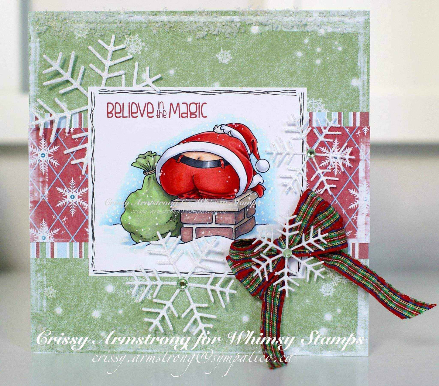 Tight Squeeze Santa - Digital Stamp