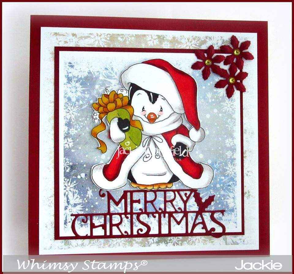 Penguin Saint Nick - Digital Stamp