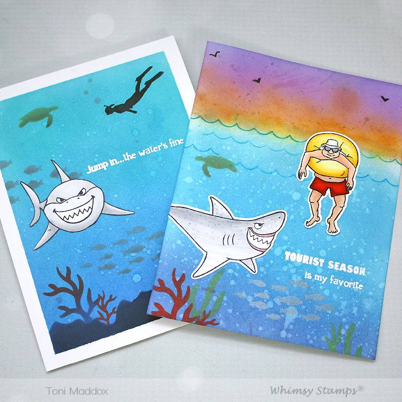 Snark Attack Clear Stamps - Whimsy Stamps