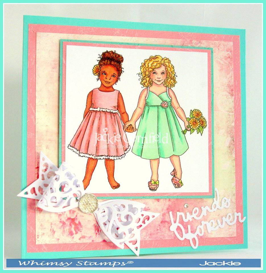 Maya and Marissa - Digital Stamp - Whimsy Stamps