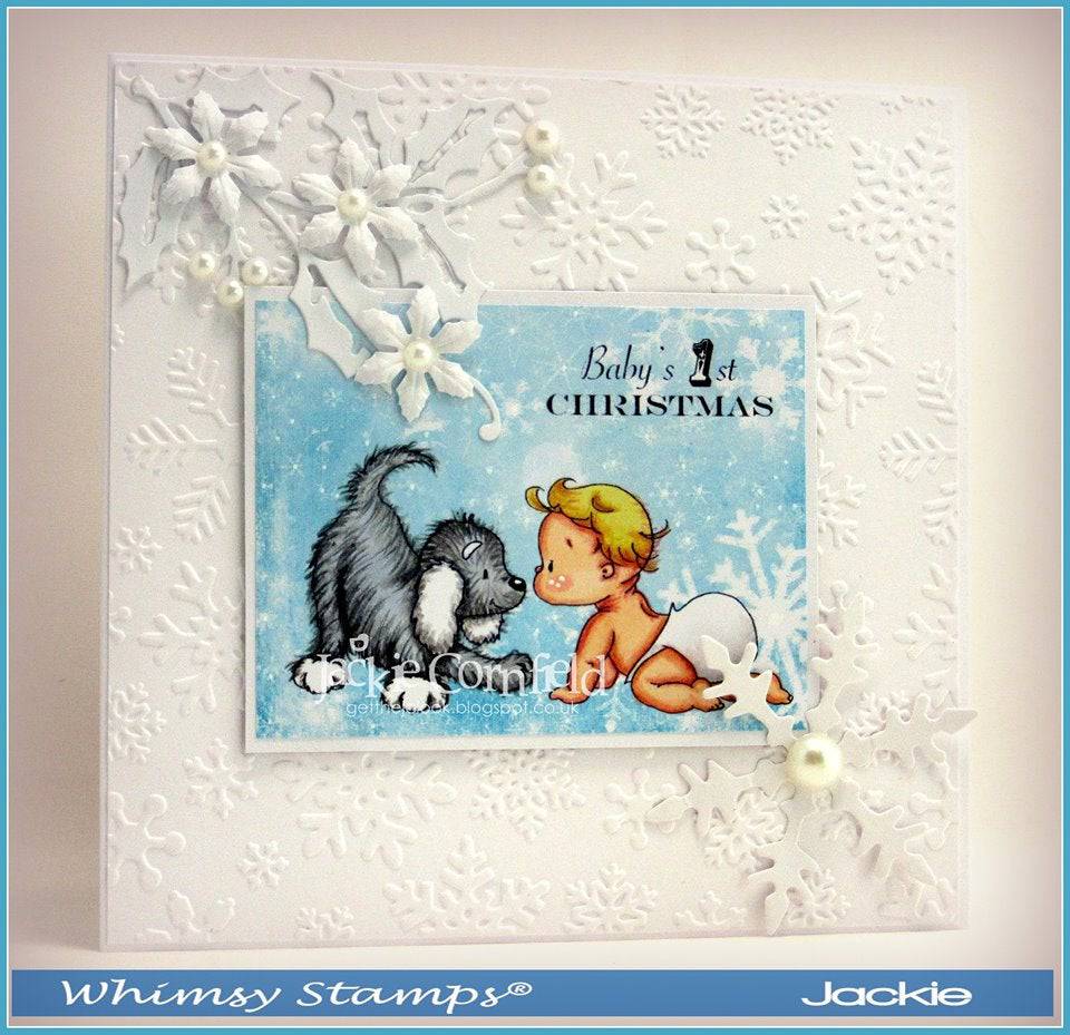 Baby Meets Puppy - Digital Stamp - Whimsy Stamps