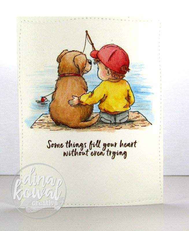 Fishin' Friends - Digital Stamp