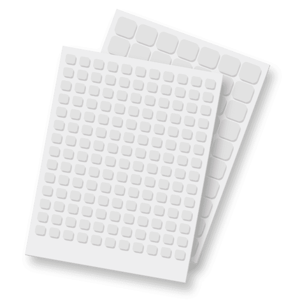 3D Foam Squares - White - Whimsy Stamps