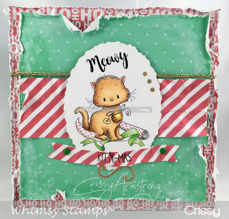 Meowy Kitty-mas - Digital Stamp - Whimsy Stamps