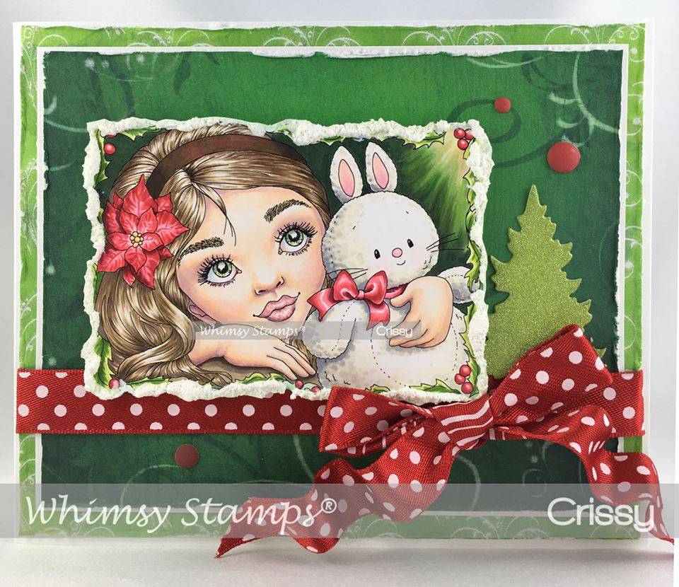 Watching for Santa - Digital Stamp - Whimsy Stamps