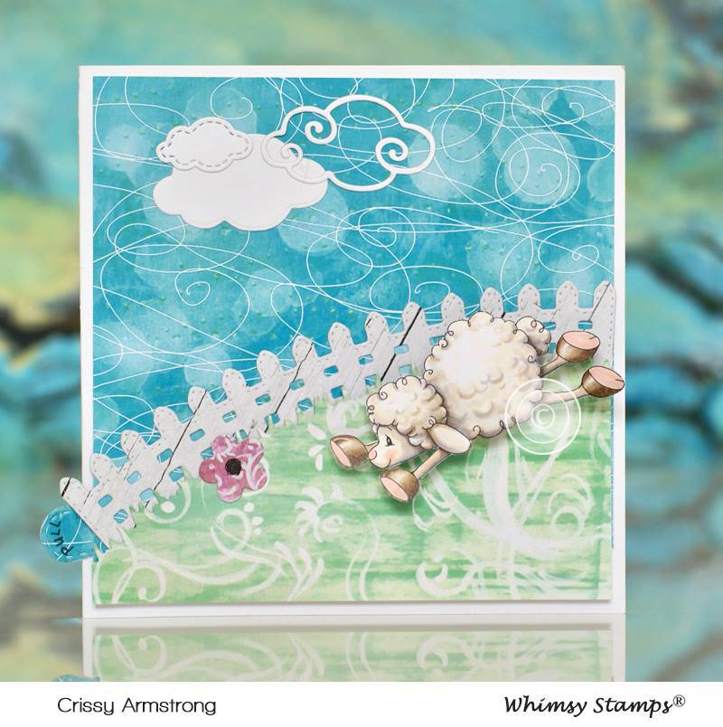 Lamb Slides - Digital Stamp - Whimsy Stamps