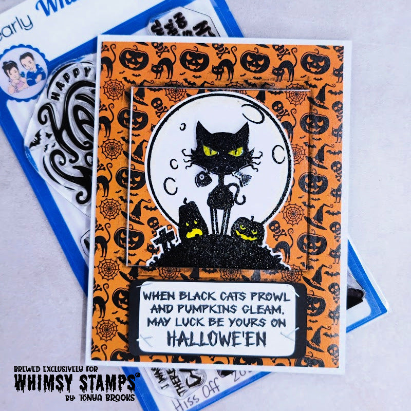 **NEW ATC Hiss Off Clear Stamps - Whimsy Stamps