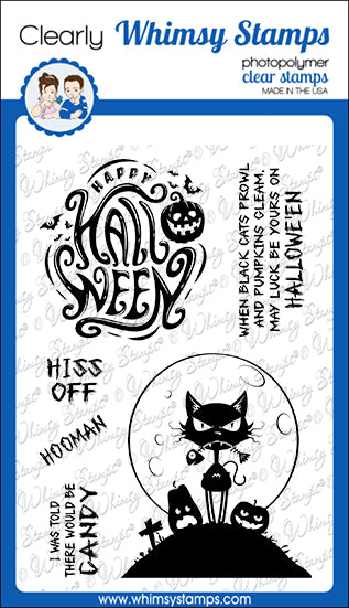 **NEW ATC Hiss Off Clear Stamps - Whimsy Stamps
