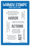 **NEW Actions Clear Stamps - Whimsy Stamps