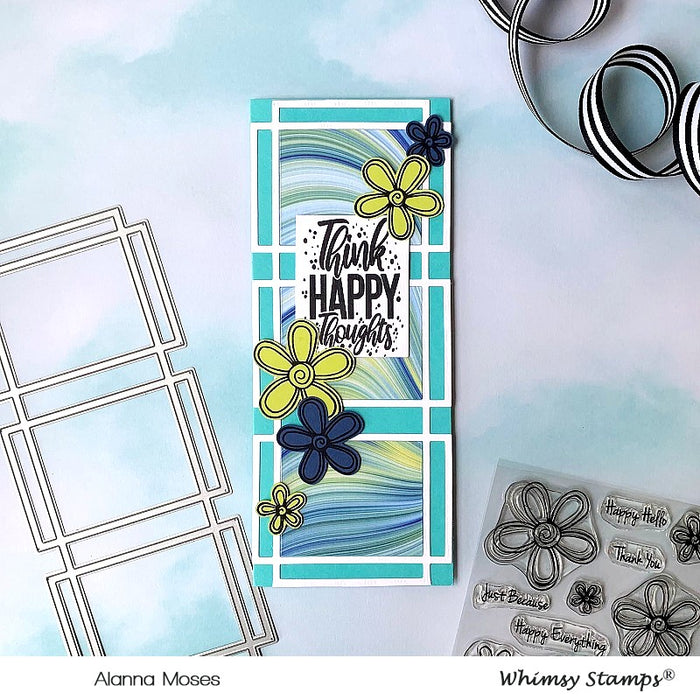 **NEW FaDoodle Blooms Clear Stamps - Whimsy Stamps