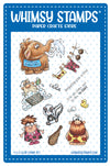 **NEW Ancient Days Wash Clear Stamps - Whimsy Stamps