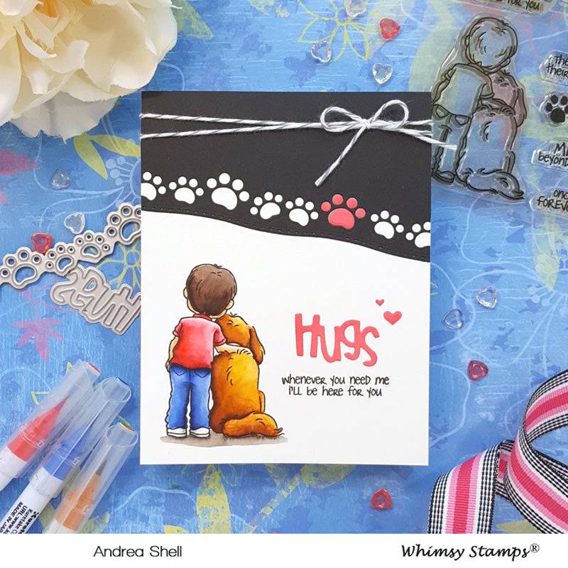 Paws and Bones Border Die Set - Whimsy Stamps