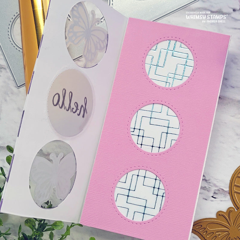 **NEW Mini Slim Tri-Fold Die Set - Whimsy Stamps