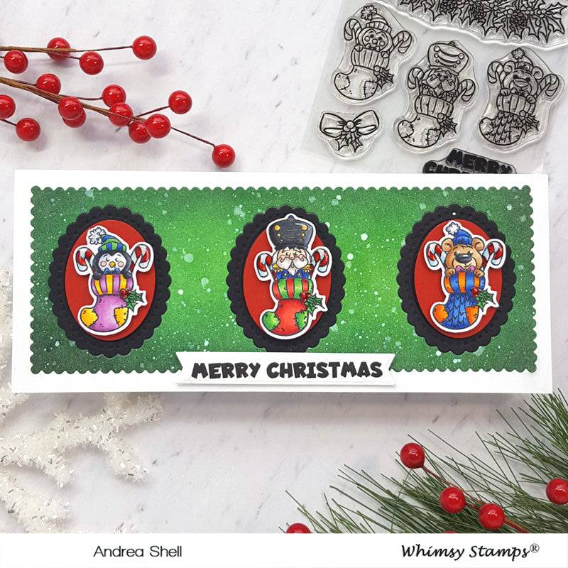 Slimline Scallop Die - Whimsy Stamps