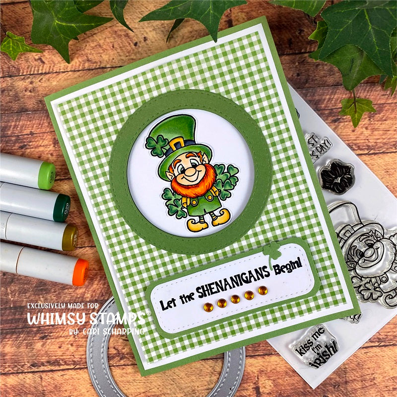 **NEW Lucky Leprechauns Clear Stamps - Whimsy Stamps