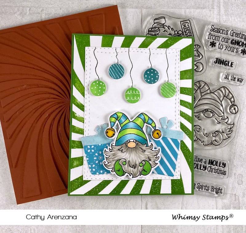 Cosmic Swirl Rubber Cling Stamp - Whimsy Stamps