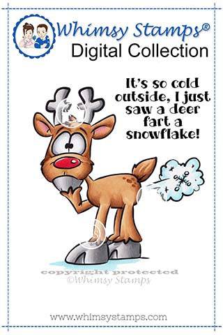 Reindeer Farts Digital Stamp