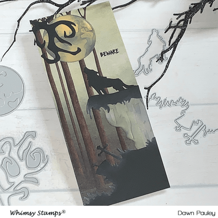 Howling Night Die Set - Whimsy Stamps