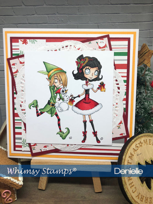Christmas Frankie - Digital Stamp - Whimsy Stamps