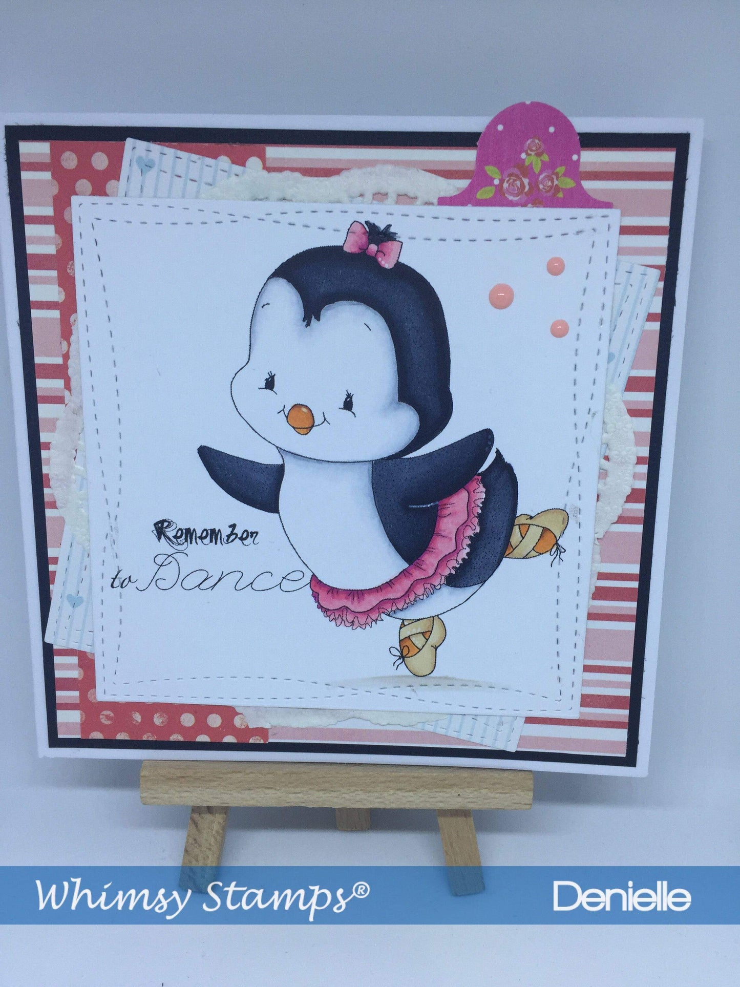 Penguin Prima Ballerina - Digital Stamp - Whimsy Stamps