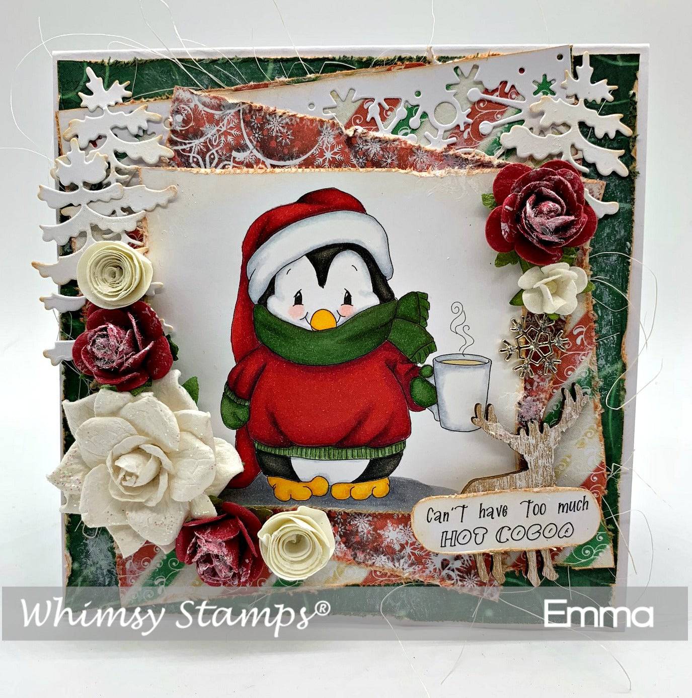Penguin Coffee Break Set - Digital Stamp - Whimsy Stamps