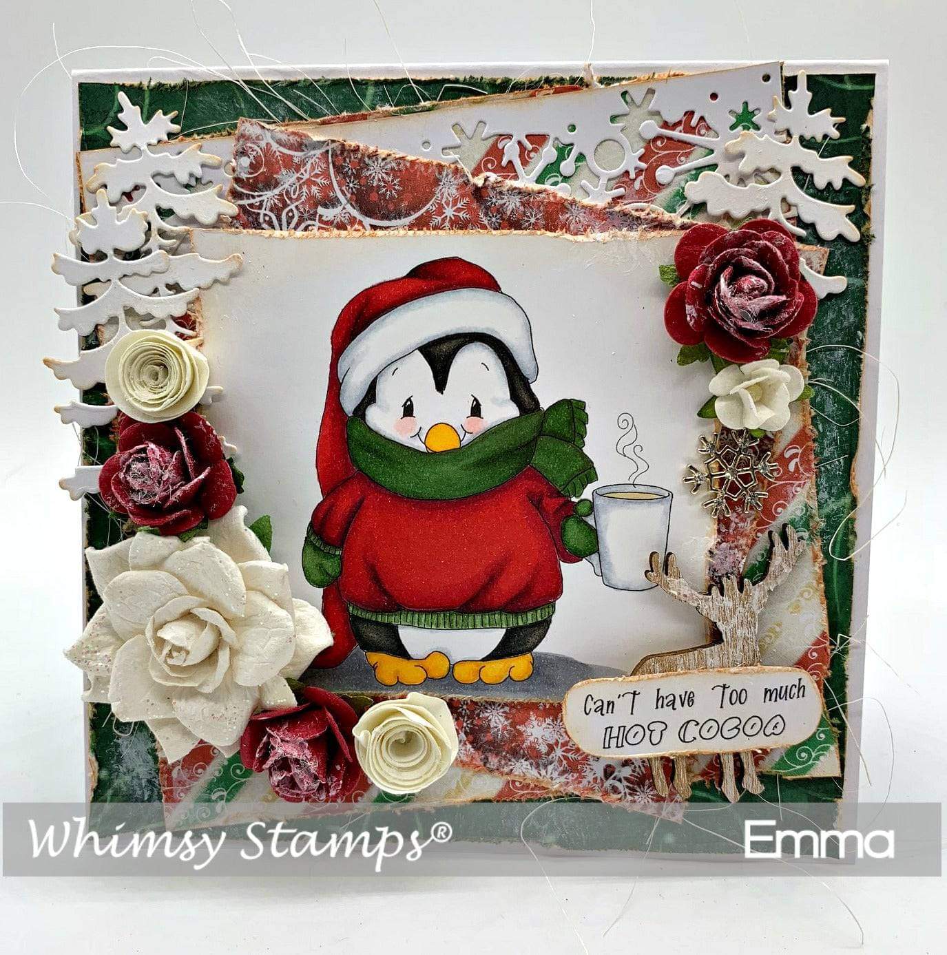Penguin Coffee Break Set - Digital Stamp - Whimsy Stamps