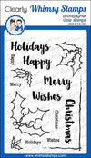 FaDoodle Holly Clear Stamps - Whimsy Stamps