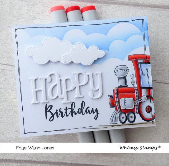 Linking Train Clear Stamps - Whimsy Stamps