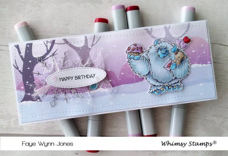 Yeti for Love Clear Stamps - Whimsy Stamps