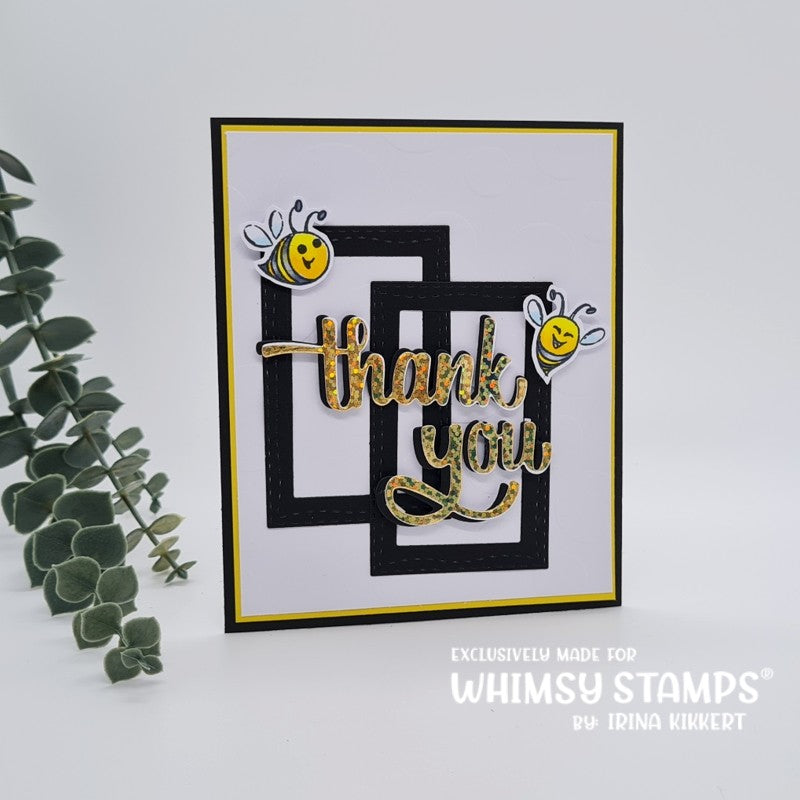 **NEW Bee Awesome Clear Stamps - Whimsy Stamps