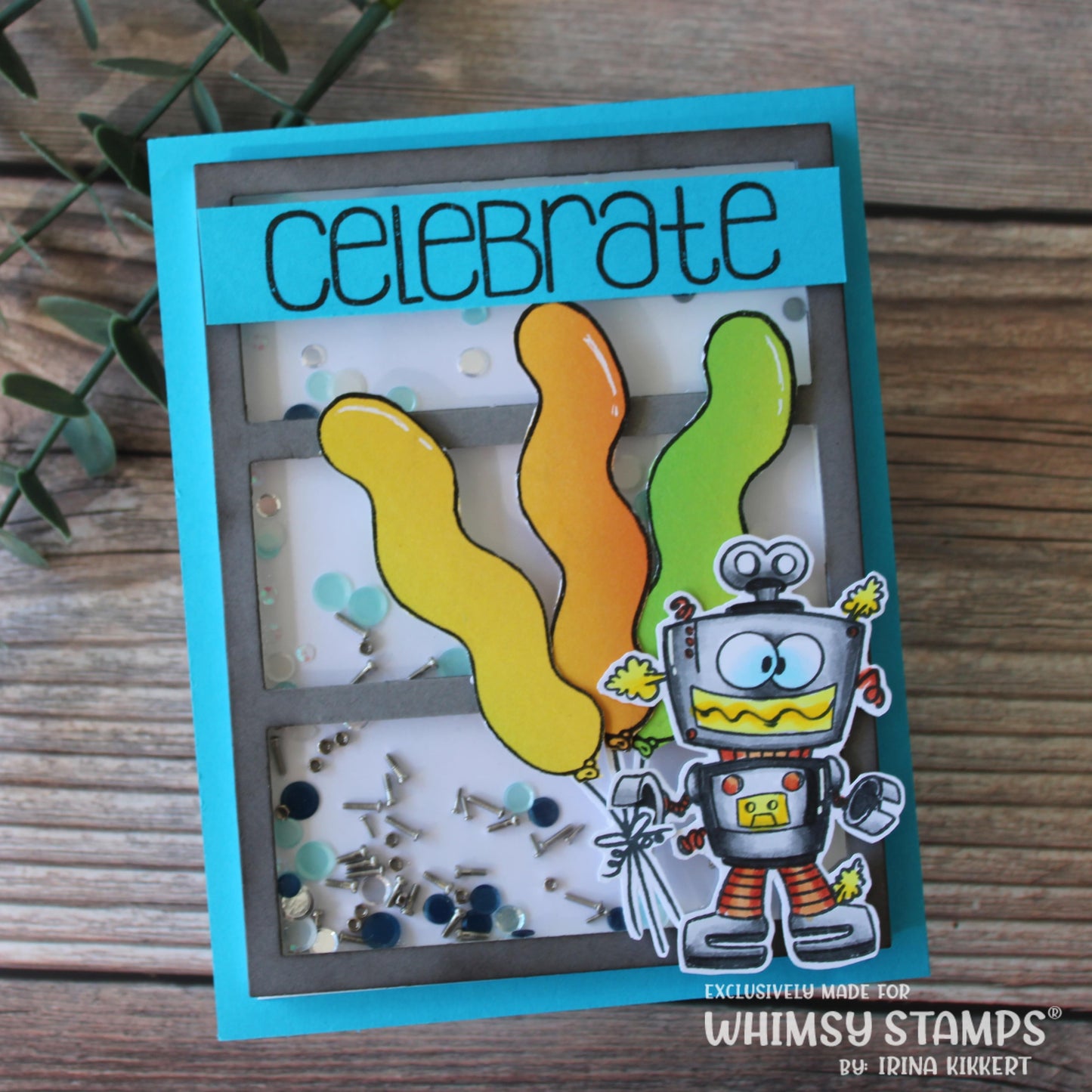 **NEW Celebrate Balloons Clear Stamps - Whimsy Stamps