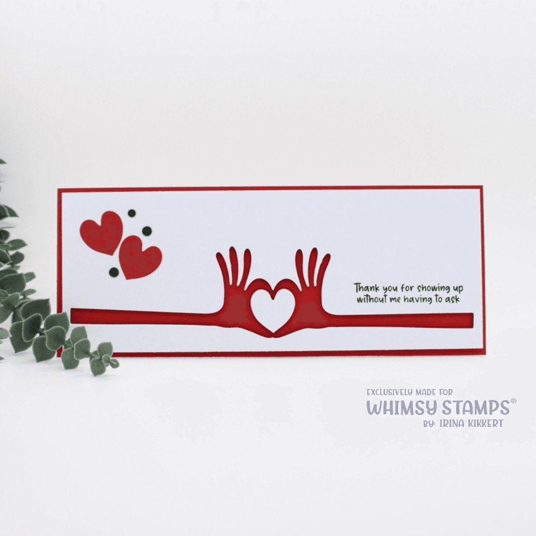 **NEW Heart Hands Die - Whimsy Stamps
