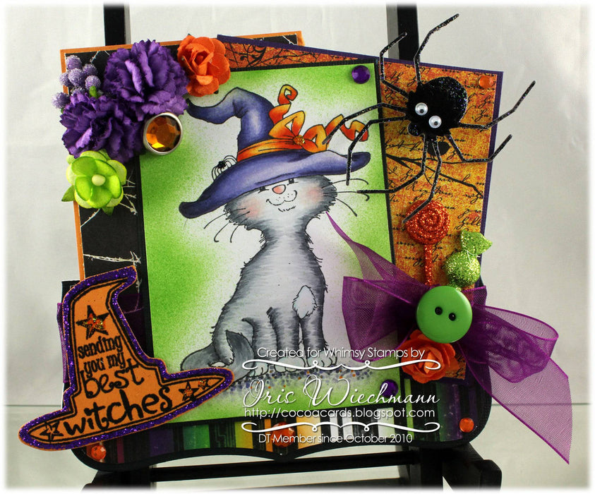 Cat Witch - Digital Stamp - Whimsy Stamps