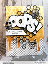 Honeycomb Drips Stencil - Whimsy Stamps