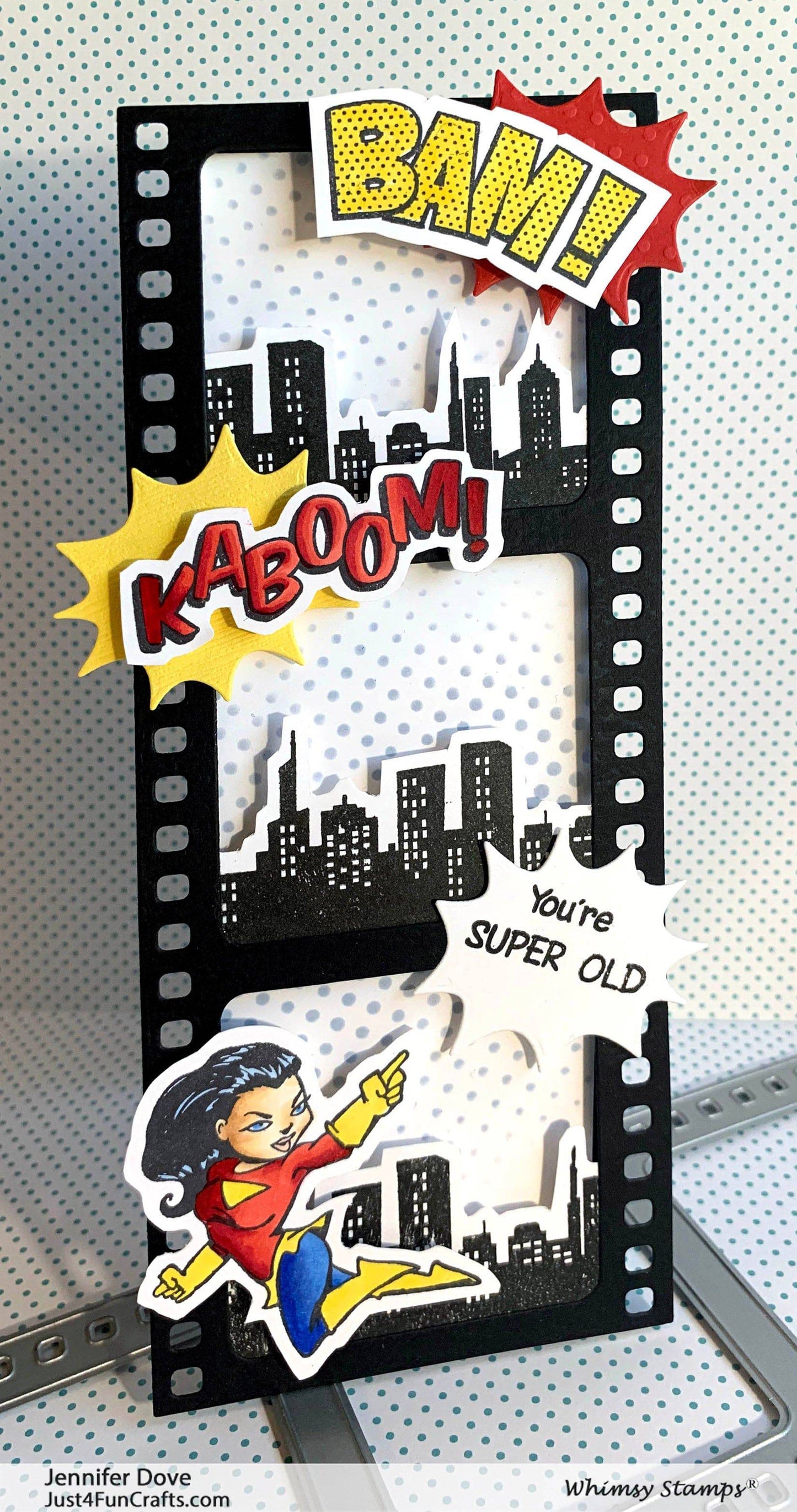 Comic Half-Tone Stencil - Whimsy Stamps