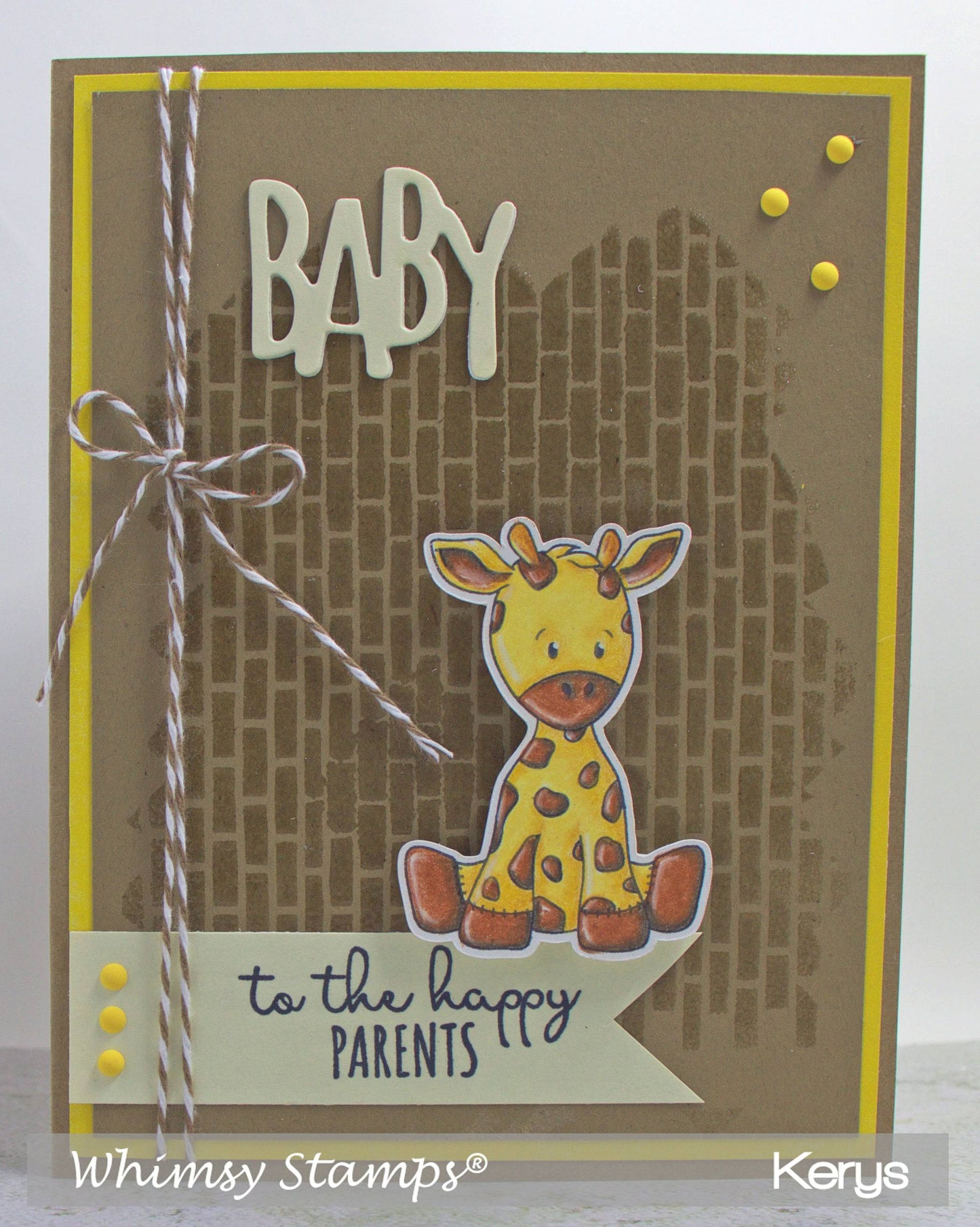 Brick Pattern Stencil - Whimsy Stamps