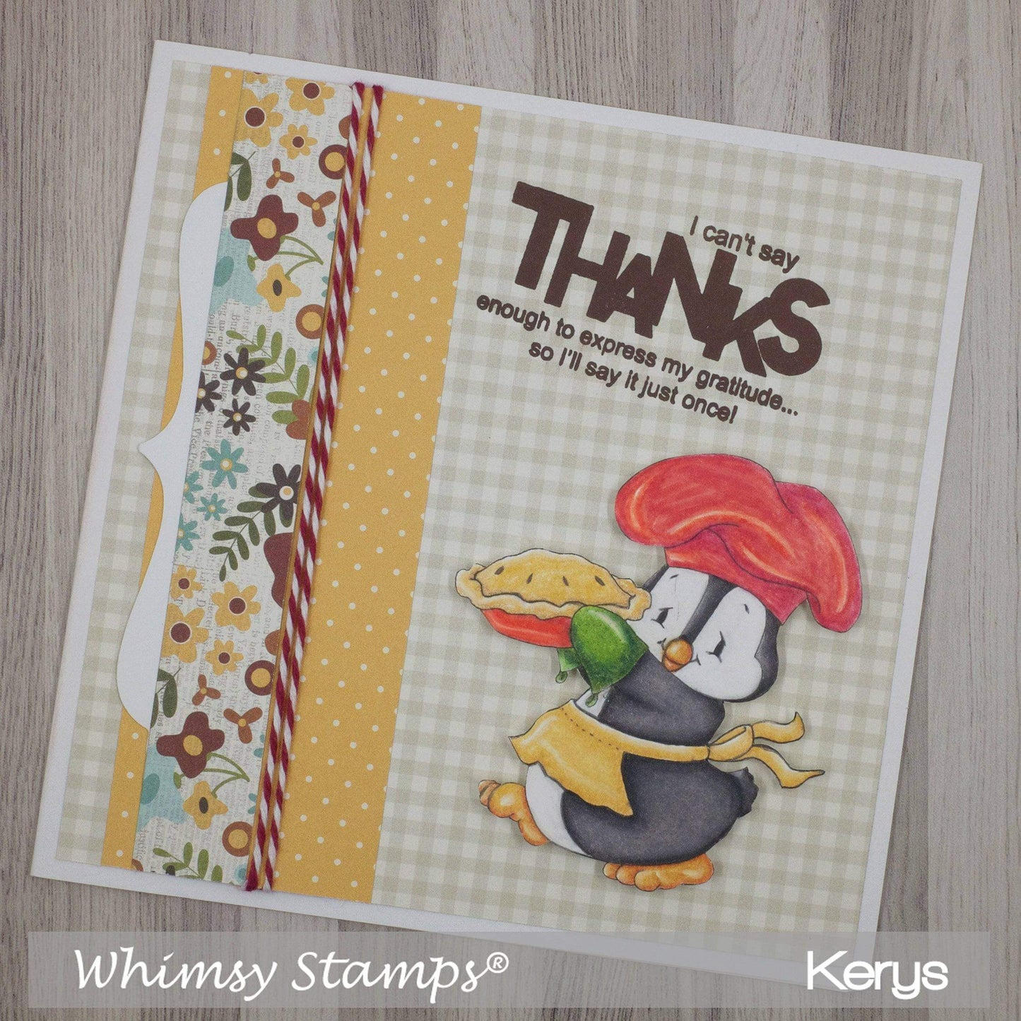 Penguin Baker - Digital Stamp - Whimsy Stamps