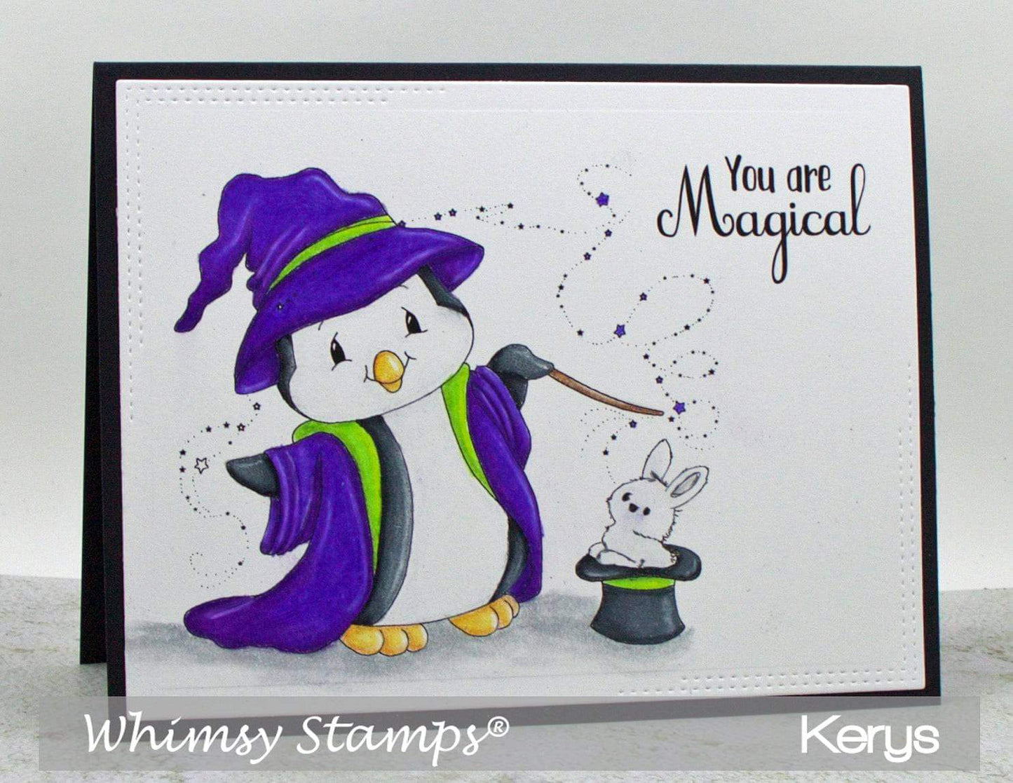 Penguin Magic - Digital Stamp - Whimsy Stamps