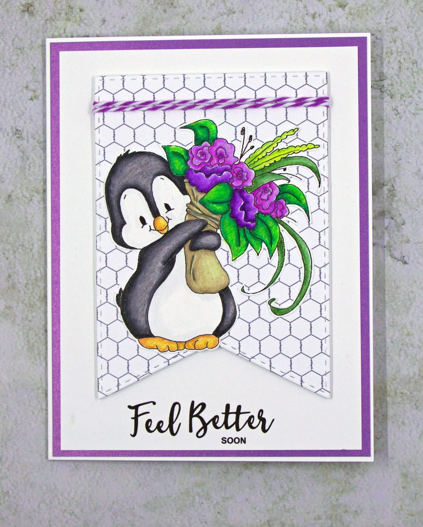 Penguin Gardener - Digital Stamp - Whimsy Stamps