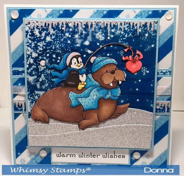 Winter's Magic Blue Papers - Digital Papers - Whimsy Stamps