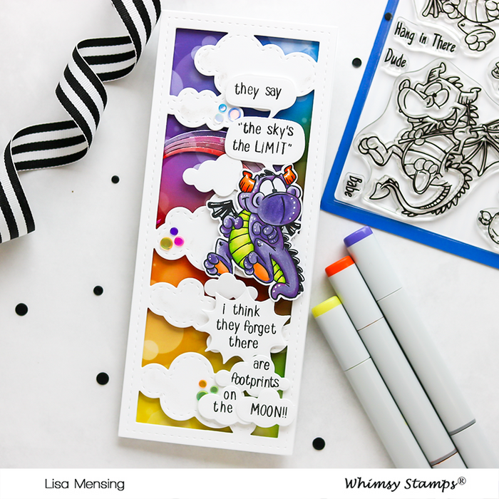 **NEW Flight of the Dragons Clear Stamps - Whimsy Stamps