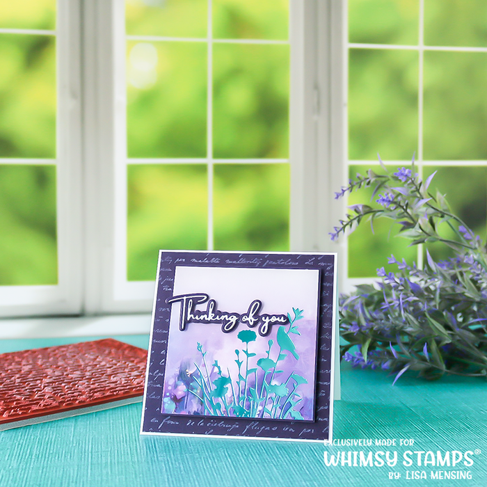 **NEW Sympathy Silhouette Hot Foil Plates - Whimsy Stamps