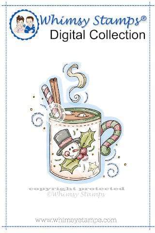 Christmas Cocoa - Digital Stamp - Whimsy Stamps