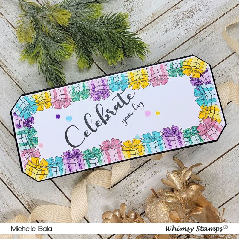 **NEW Sentiment Assortment - Celebrate Clear Stamps - Whimsy Stamps