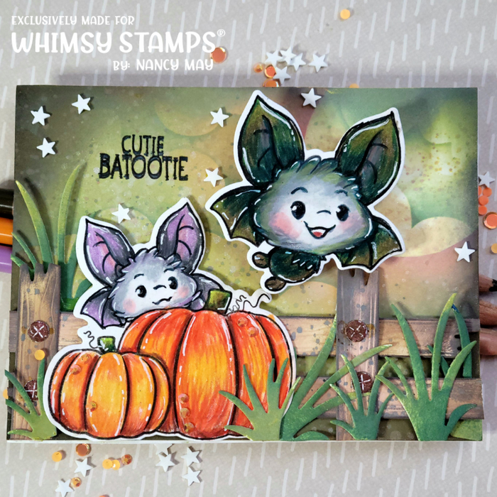Slimline Fence Die Set - Whimsy Stamps