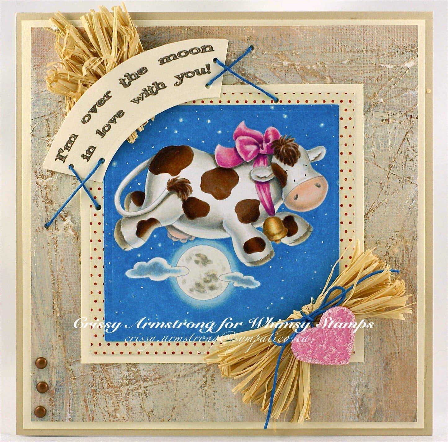 Over The Moon Cow - Digital Stamp