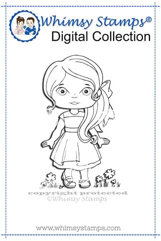 Polka Dot Pals - Maeve Digital Stamp - Whimsy Stamps