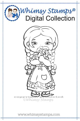 Polka Dot Pals - Queta Digital Stamp - Whimsy Stamps
