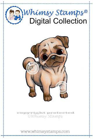 Puggle - Digital Stamp - Whimsy Stamps