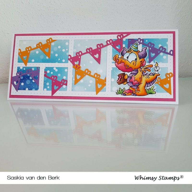 Birfday Dragons Clear Stamps - Whimsy Stamps